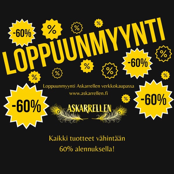 Loppuunmyynti kaikki -60%