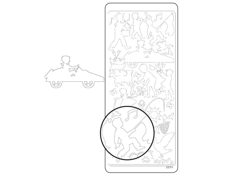 &Auml;&auml;riviivatarra Lapset, musta