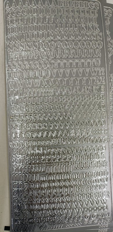 &Auml;&auml;riviivatarra Pienet kirjaimet, hopea