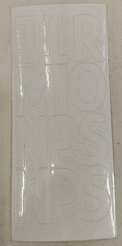 &Auml;&auml;riviivatarra Kirjaimia T, valkoinen