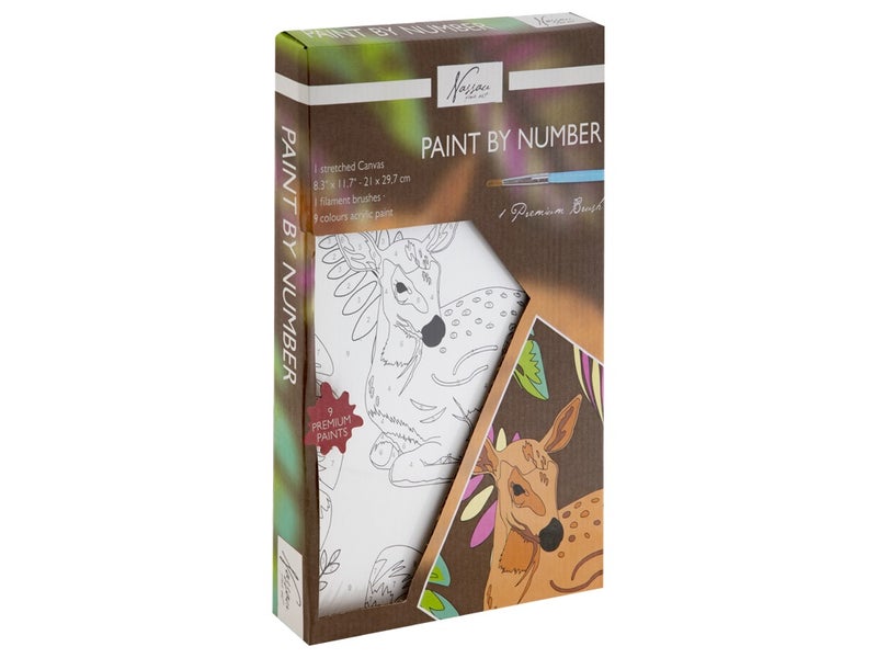 Maalaa numeroin -pakkaus, Peura